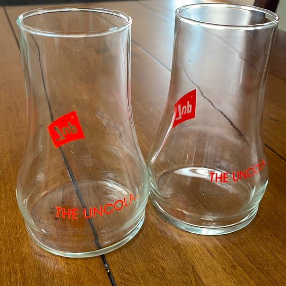 7-UP "THE UNCOLA"  Vintage 70s Drinking Glass (Set of 2) - Picture 3 of 8
